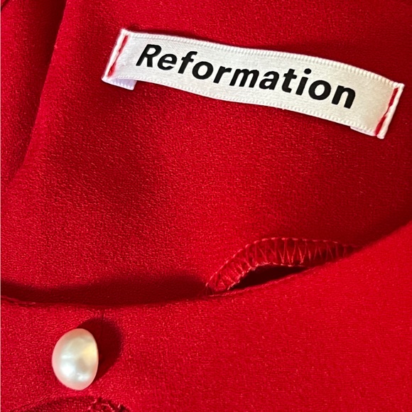 Killian Dress Reformation Small Red USED - Picture 7 of 8